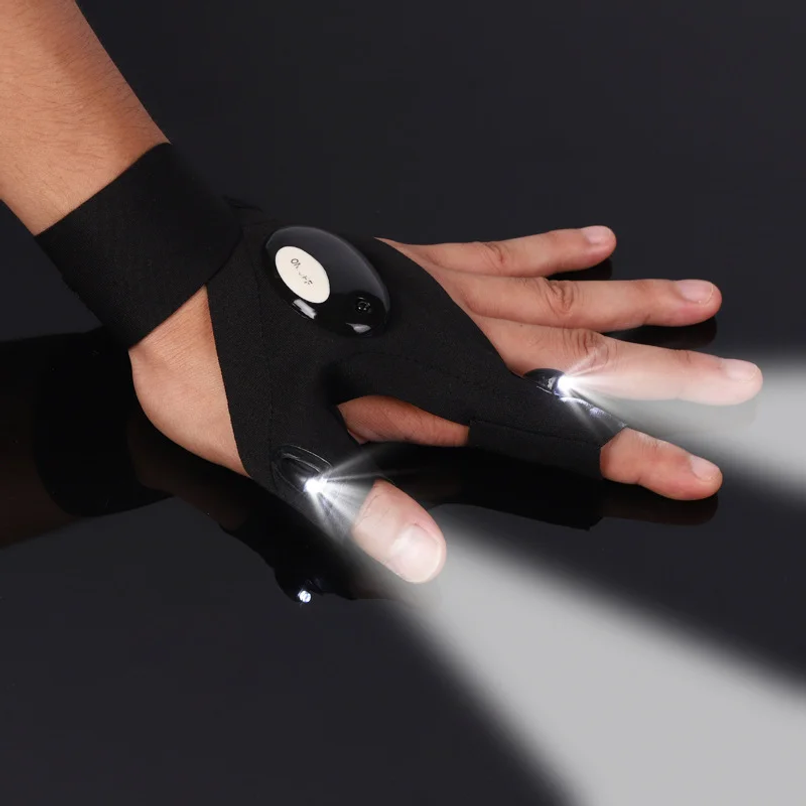Gants LED demi-doigts pour hom - Fishing Gloves avis et prix