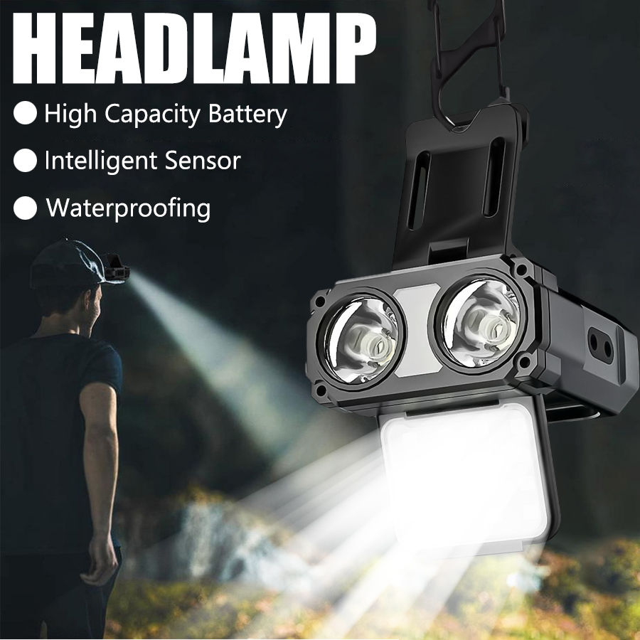 Capteur COB LED phare capuchon - Fishing Hat avis et prix